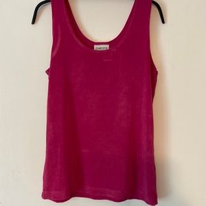 Chico’s Travelers pink tank - size 1 (8 US)!